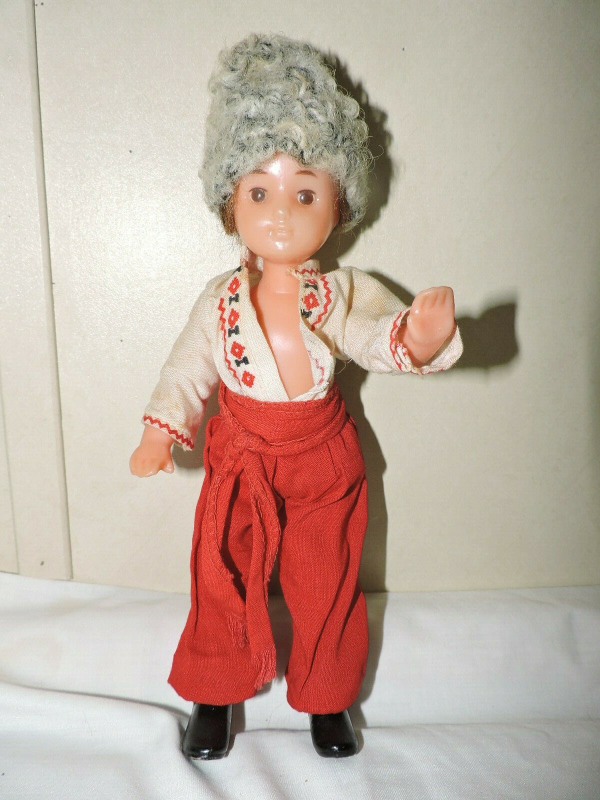 Russian Boy Doll Vintage Plastic Doll