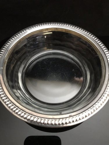 Sterling Silver Lip Glass Dish Wallace Sterling 5”