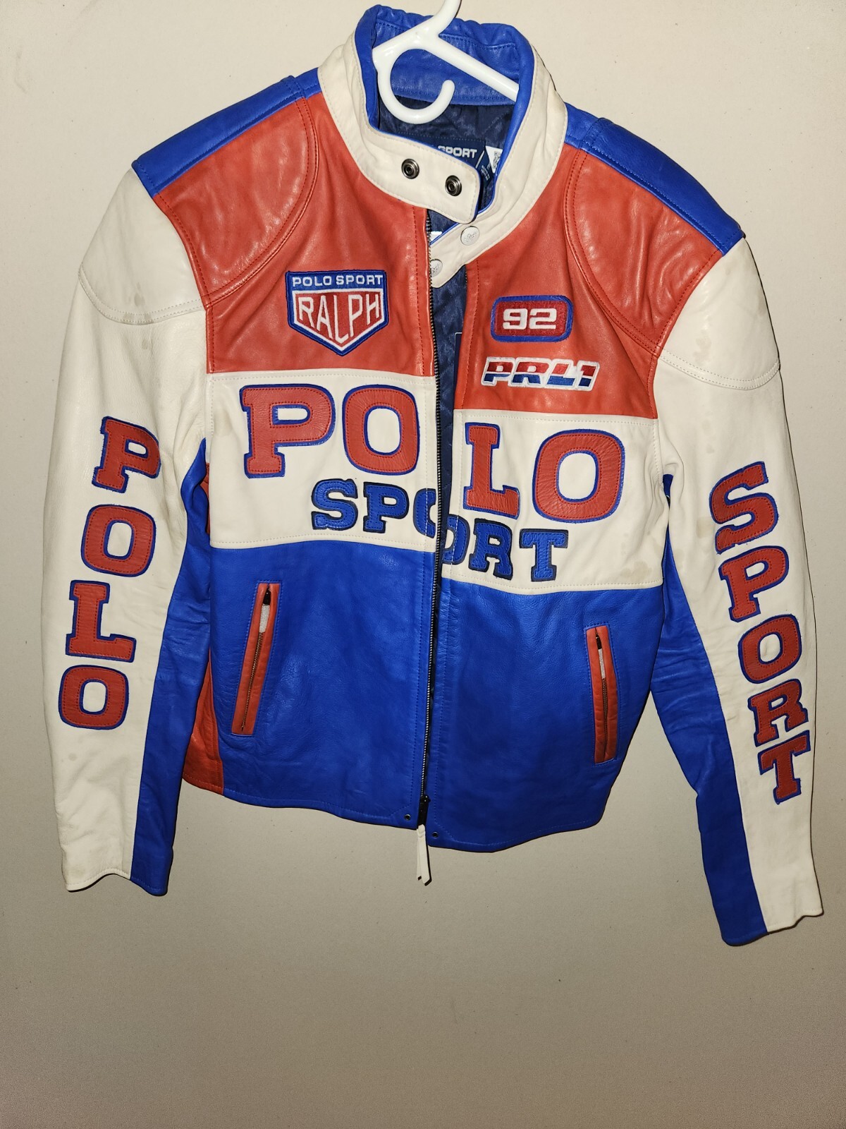 NWT Ralph Lauren Polo Sport PRL1 Leather Racing Jacket NWT Ralph Lauren Polo Sport PRL1 Leather Racing Jacket