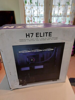 NZXT H7 Elite Mid Tower Case - Matte Black