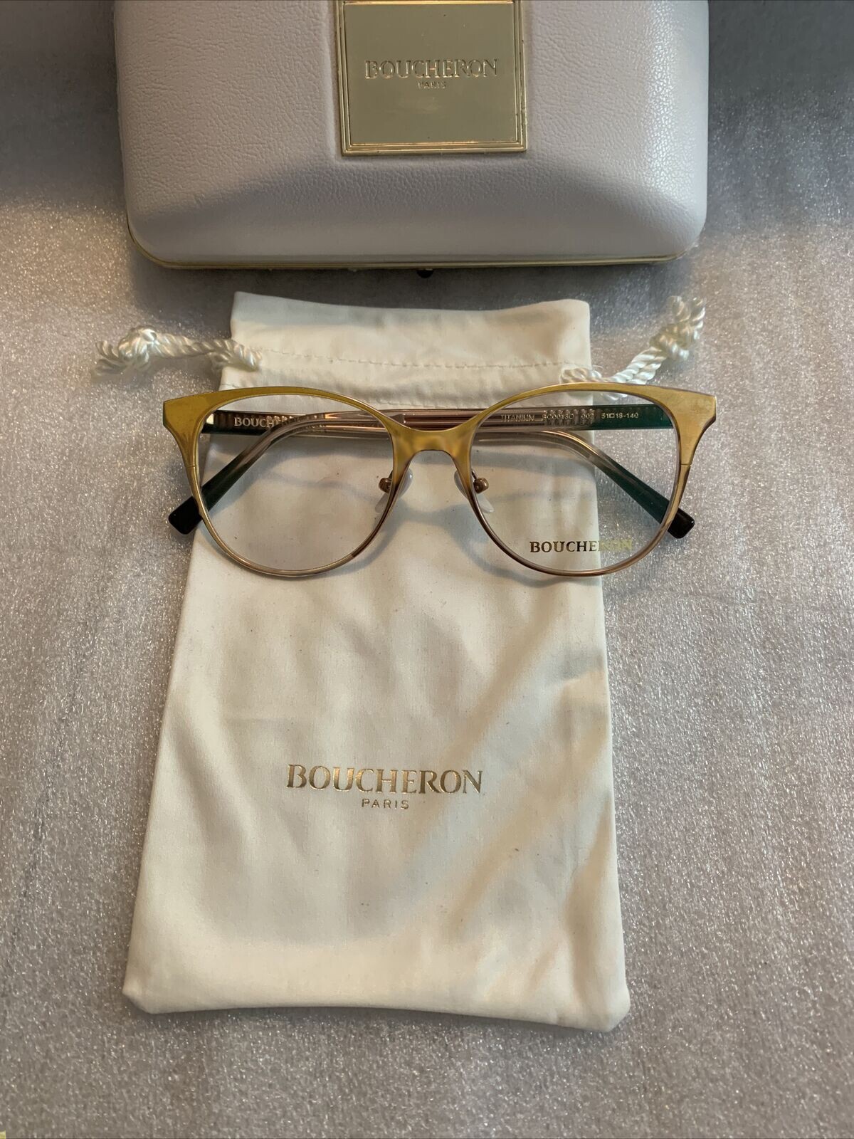 BOUCHERON サングラス DECY1 GOLD PLATED BOUCHERON サングラス DECY1 GOLD PLATED Boucheron 44 Gold Plated