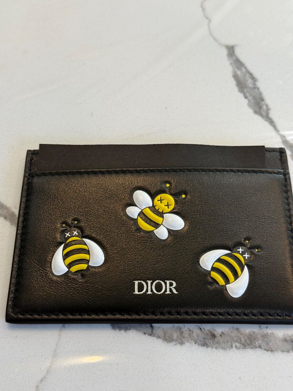 Dior X Kaws BEE Card Holder Wallet - Yellow/Black 🐝 Made in Dior X Kaws BEE Card Holder Wallet - Yellow/Black 🐝 Made in