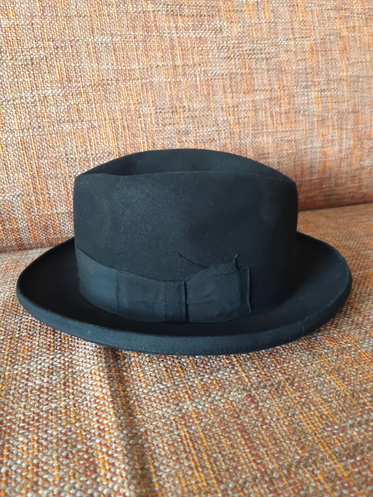 Antique black Borsalino HAT (Grand Prix Paris 1900). Size 4 Antique black Borsalino HAT (Grand Prix Paris 1900). Size 4