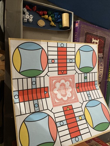 Vintage Deluxe Edition Parcheesi Board Game by Milton
