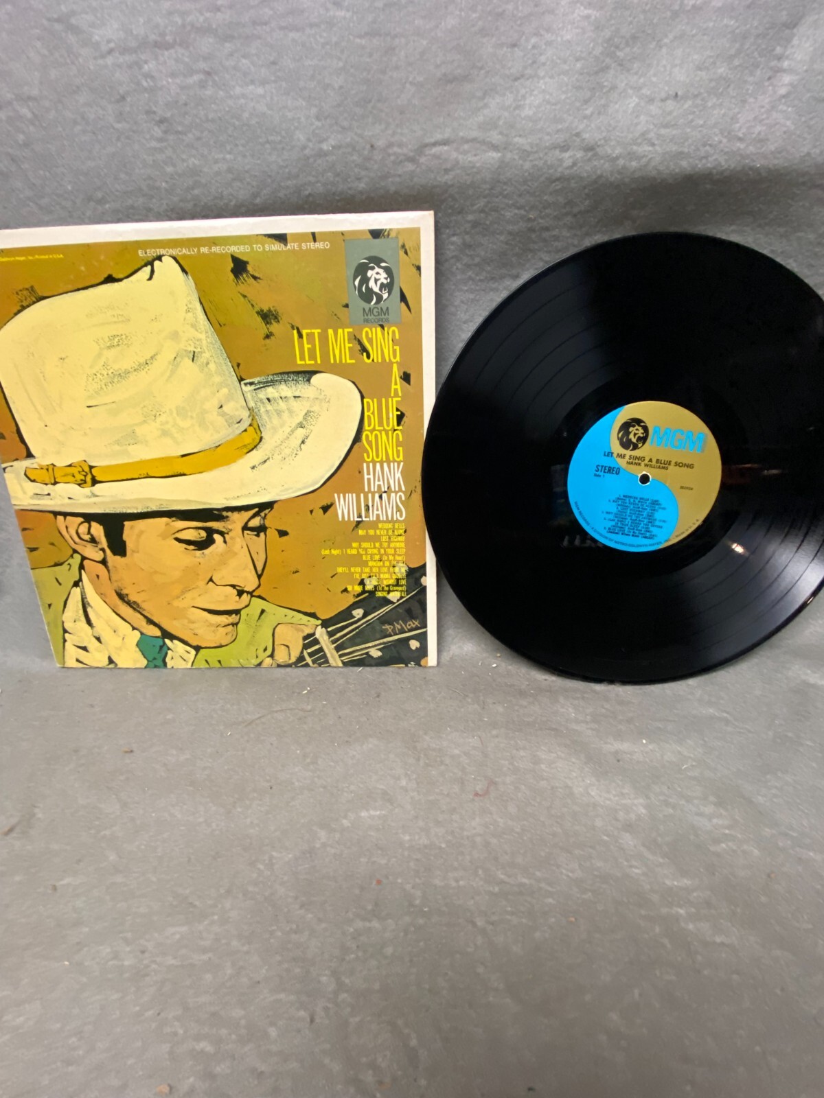 ミュージシャン blue.ks VINTAGE VINYL LP HANK WILLIAMS LET ME SING A BLUE SONG MGM