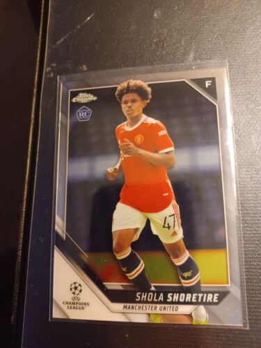 2021-22 Topps Chrome UEFA Shola Shoretire Rookie Card RC #138. rookie card picture