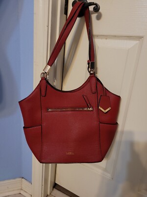 La Diva Red Purse Handbag Medium Shoulder Bag