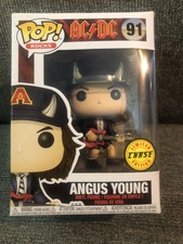 FUNKO POP Angus Young Chase AC/DC Devil Horns 91 Same Day FS | eBay