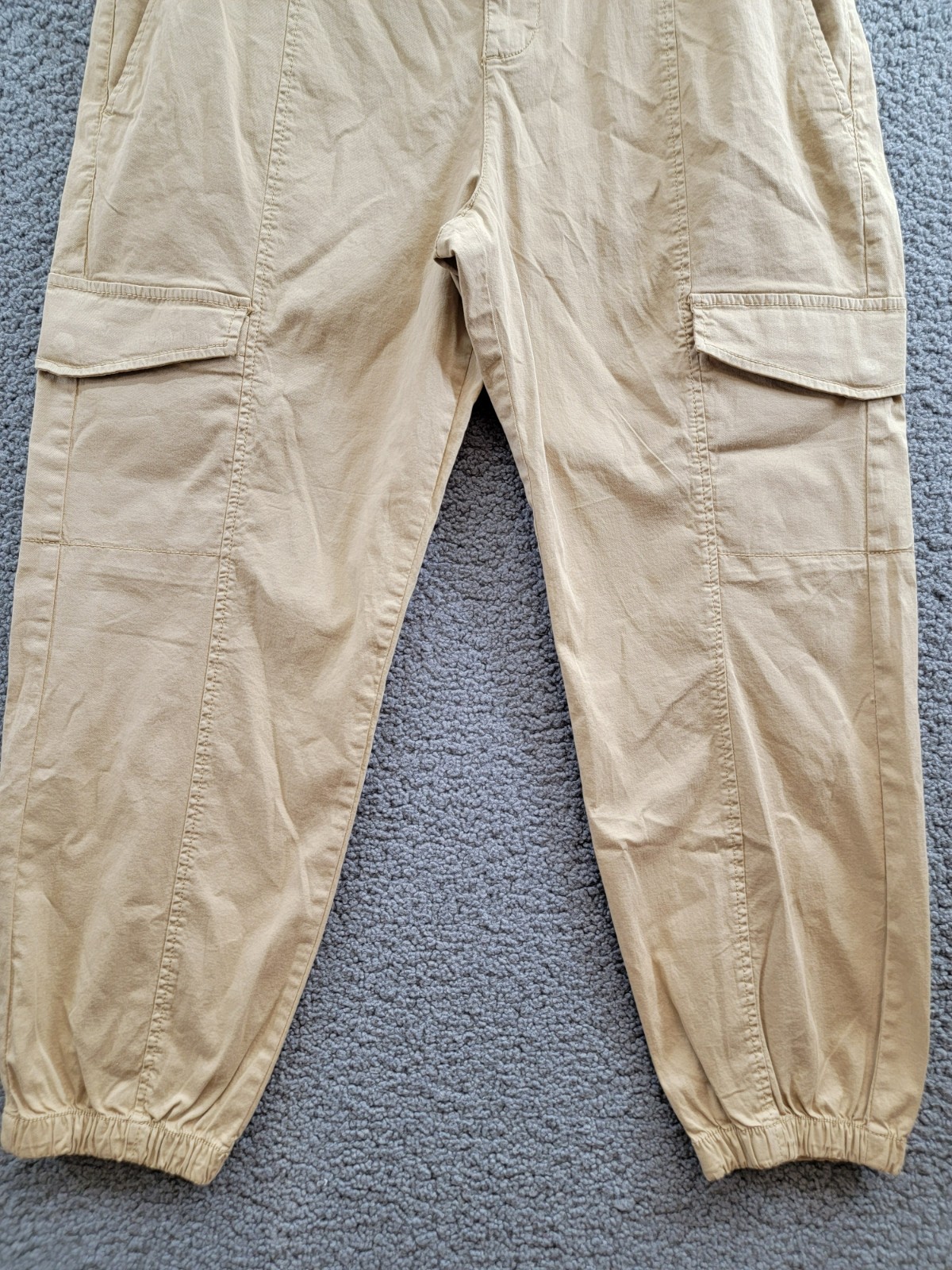 Sanctuary Rebel Cargo Pants Women's 32 True Khaki Tapered Leg Button Zip Closure - Picture 4 of 17