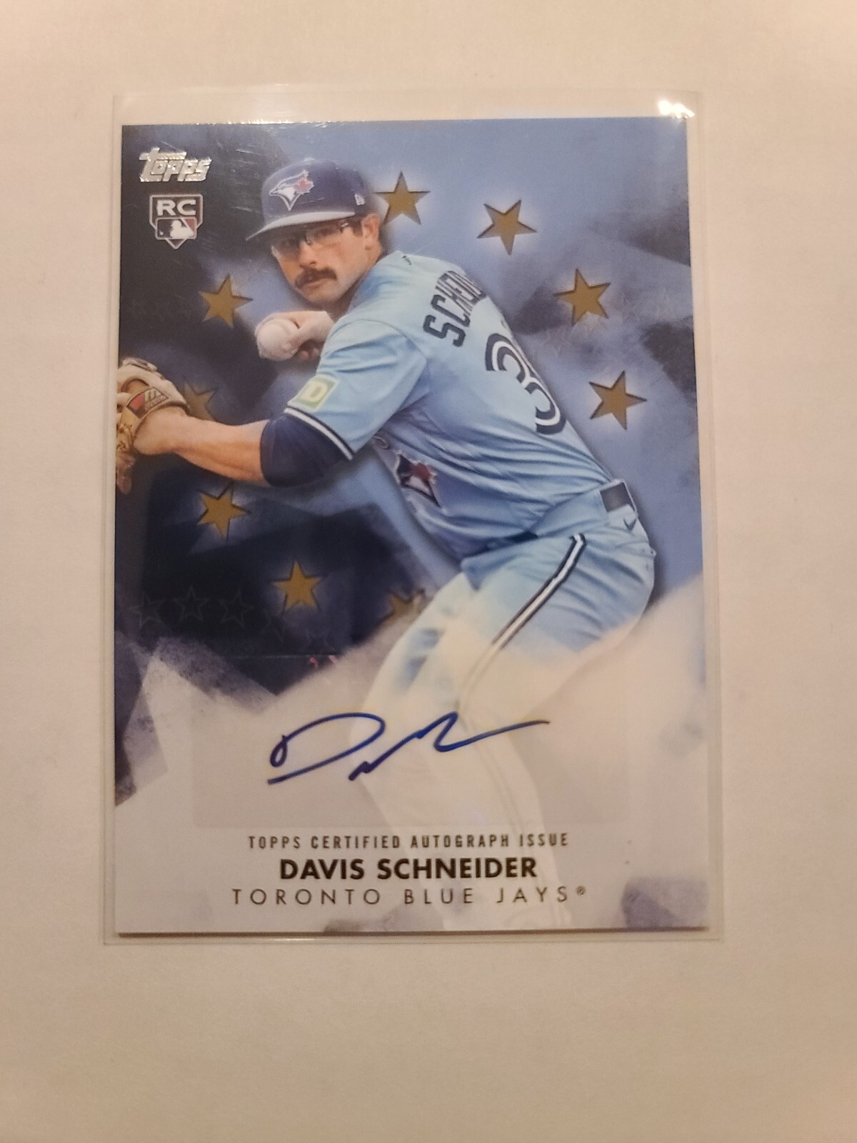 MLB オートグラフボール JD 2024 Topps Series 1 Baseball Stars Autograph Davis Schneider