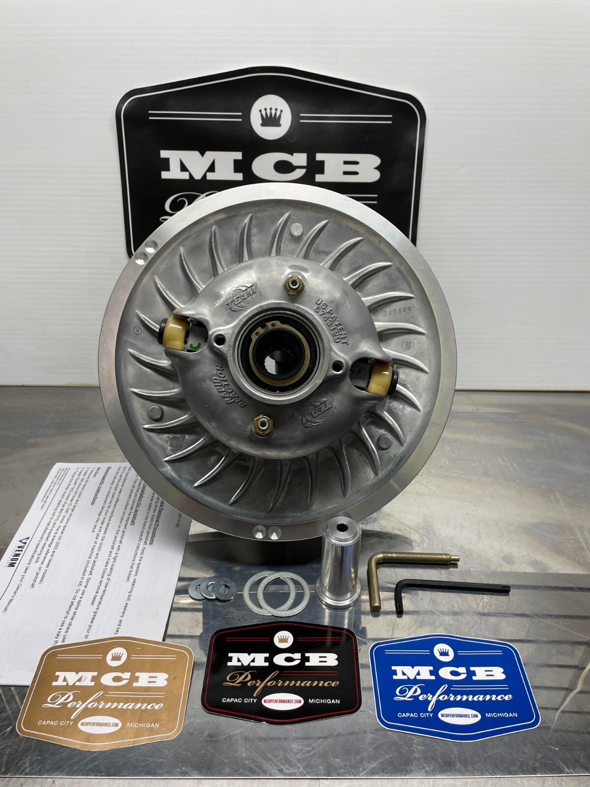 Arctic Cat Secondary Driven Clutch TEAM Tied Roller 2012-15 Arctic Cat Secondary Driven Clutch TEAM Tied Roller 2012-15