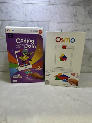 New Sealed Osmo Genius Kit Learning System for iPad Tablet And Coding Jam Add On