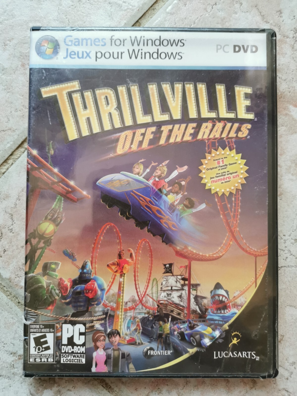 Thrillville Off the Rails PC DVD New, Sealed English/French