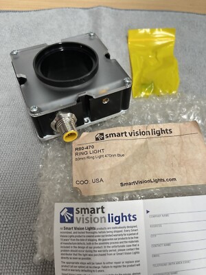 Smart Vision Lights R80-470 LED 80mm Ring Light 470nm Blue - NOS