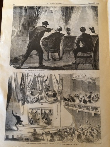 USAリンカーン大統領HARPER'S WEEKLY 3月18日 1865年新聞
