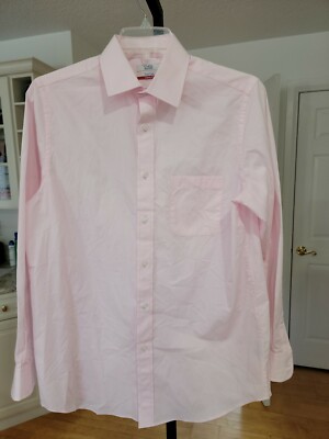 Men's Croft & Barrow Classic-Fit Easy Care Dress Shirt. Sz 15.5 34/35. NEW 