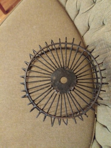 Vintage huge painted Egg Basket gathering hen farmhouse chicken barnyard