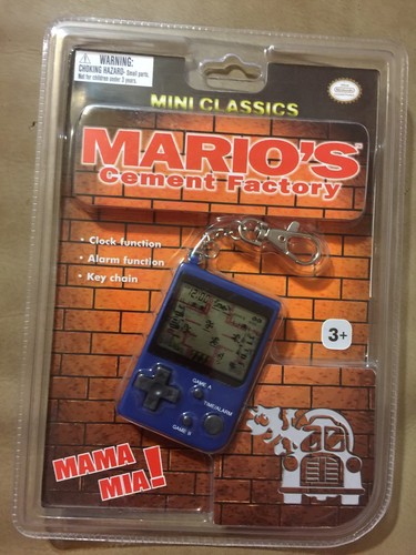 Nintendo mini classics[セメントファクトリー] NEW Nintendo Mini Classics MARIO'S CEMENT FACTORY Keychain Video