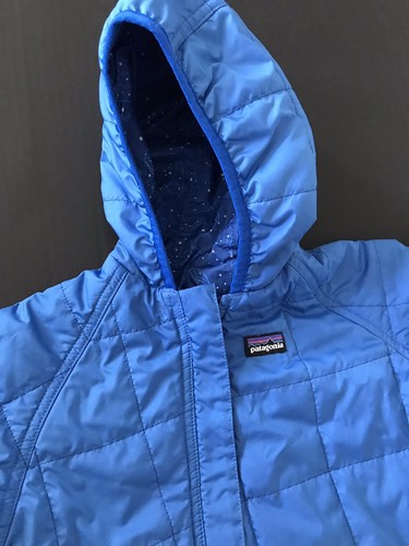 Patagonia Puff Ball Down Bunting Reversible blue stars 2T