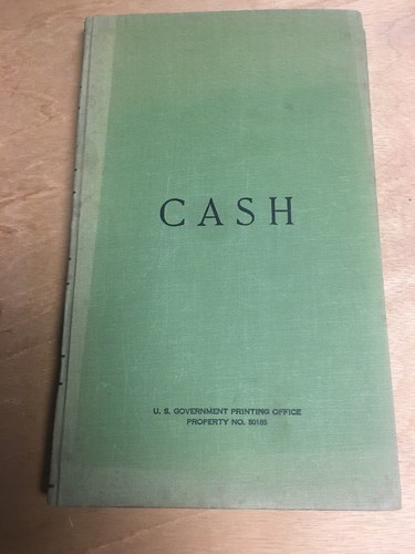 Vintage Antique Ledger Accounting/Cash Book Empty No Writing