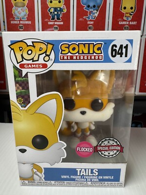 Funko Pop! Games: Sonic the Hedgehog Tails (Flocked) #641 (Target Con Exclusive)