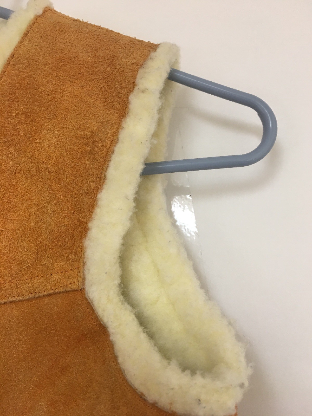 Vintage Kids’ Brown Sherpa Suede Snap Button Vest Pockets Sz 5 / 6 D5