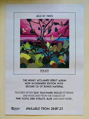 Held by Trees - Solace A3 42 x 30cm shop poster RARE Mark Hollis/Talk Talk
