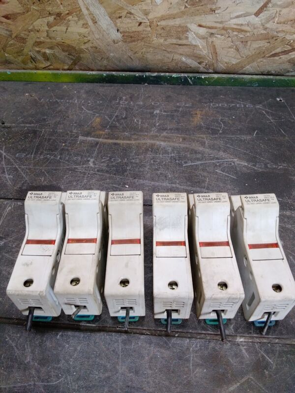 Ferraz Shawmut Ultrasafe Us3j1i Fuse Holder 600 V 30 Amp Lot Of 6