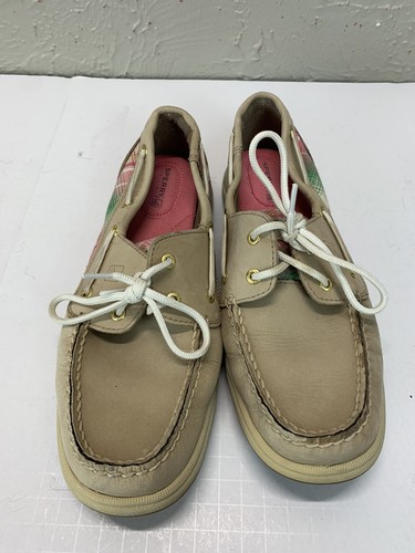 Sperry-Top Sider 9772195 Tan Leather Boat Shoes Women's  US Si...
