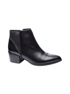 

CHINESE LAUNDRY Женские черные кожаные ботильоны Finn Toe Block Heel, Черный, FINN LEATHER