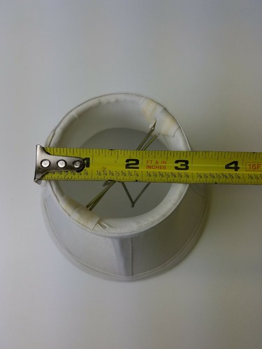 6 inch small white lamp shade mini lampshade clip on harp for 2 inch bulbs GUC