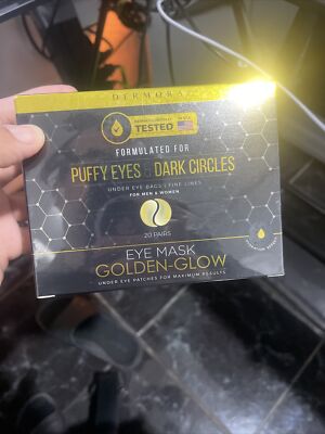 Golden Glow Under Eye Patches (20 Pairs Eye Gels) - Rejuvenating Treatment fo...