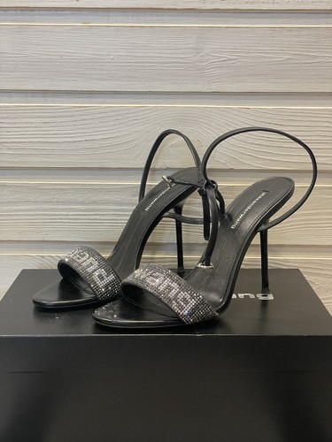 Authentic Alexander Wang Jane Crystal Logo Strap Embellished