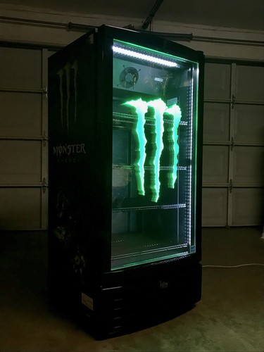 monster energy drink fridge