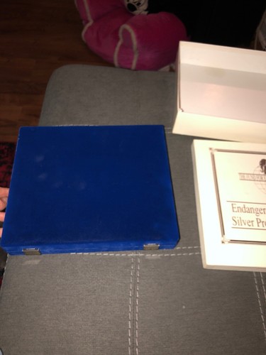 1990 COOK ISLANDS $50 Silver Proof 24 Set Endangered World Wildlife