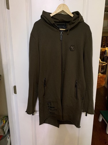 パーカー・フーディ Philipp Plein Hooded Sweatshirt With Prominent Logo Patch Philipp plein Logo patch hoodie available on julian-fashion