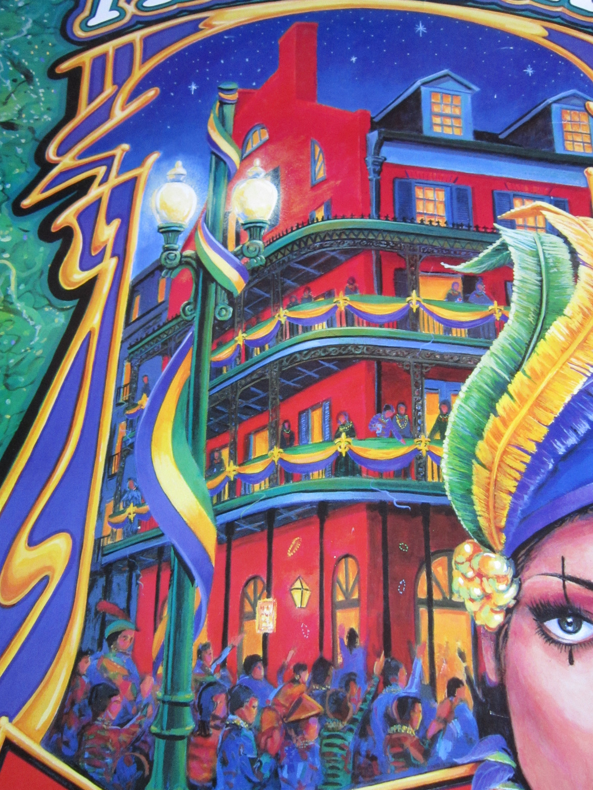 1994 MARDI GRAS - Budweiser New Orleans Poster Beautiful 22x30