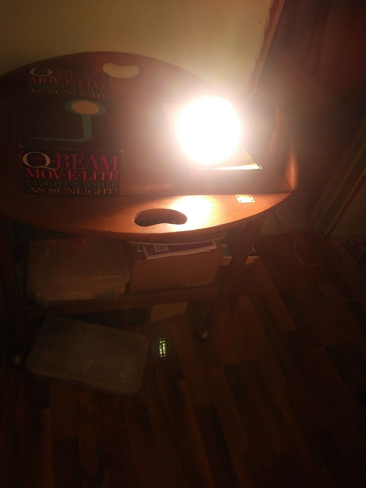 Q-Beam Mov-E-Lite/With Box & Instructions-Works Good!!