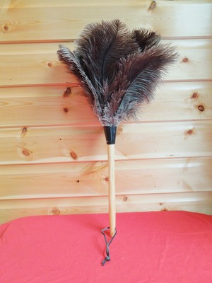 2 x 20" natural south african ostrich feather duster high
