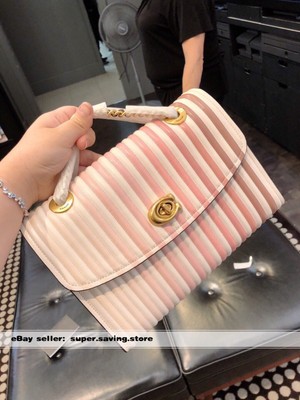 coach parker shoulder bag in patent leather