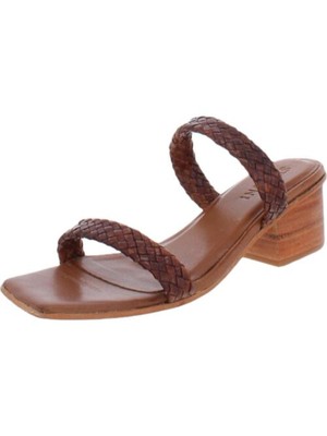 

СТ. Женские коричневые кожаные шлепанцы AGNI Double BCamille Slip On, Коричневый, 80060058SA480ANT
