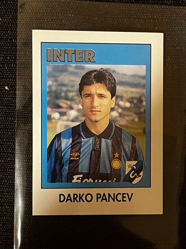 Sticker Euroflash Calcio 93 Darko Pancev Inter # 140 No Panini Rookie