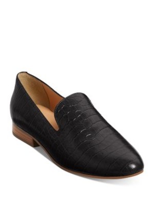 Женские черные слипоны JACK ROGERS из крокодиловой кожи Audrey Almond на плоской подошве 6,5 М