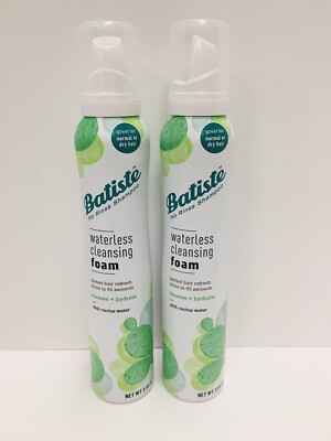 Batiste No Rinse shampoo waterless cleansing foam 3.6oz lot of 2 