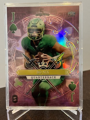 BO NIX 1/1 2023 WILD CARD 5 CARD DRAW STACKED DECK PINK J