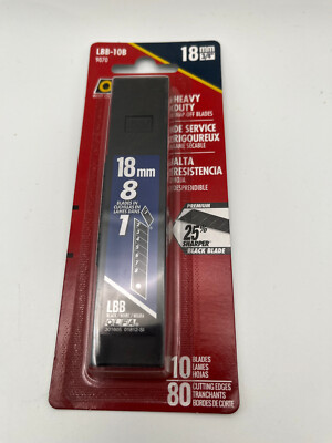 OLFA 18mm UltraMax Heavy-Duty Snap Off Blades Pack of 10 Blades (LBB-10B) NEW