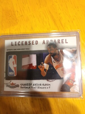 2003 Fleer Patchworks Licensed Apparel 2-CLR GAME /150 Shareef Abdur-Rahim Patch