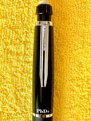 Paper Mate PhD Pencils ..7mm Rare Black and Chrome-Back to School Special!