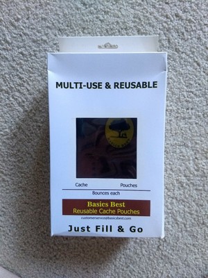 Basics Best Reusable Cache Food Pouches 4 Pack