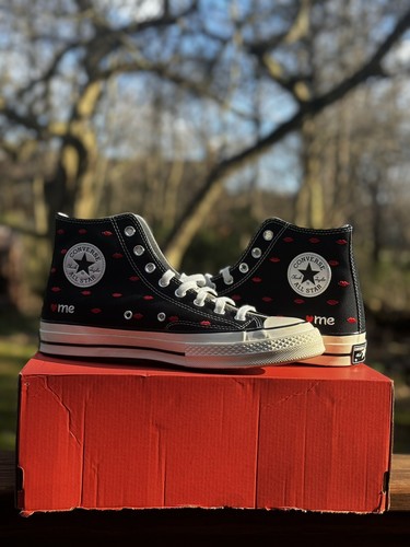 Converse Chuck Taylor 70 Hi Embroidered Lips Love Men's Size 10.5